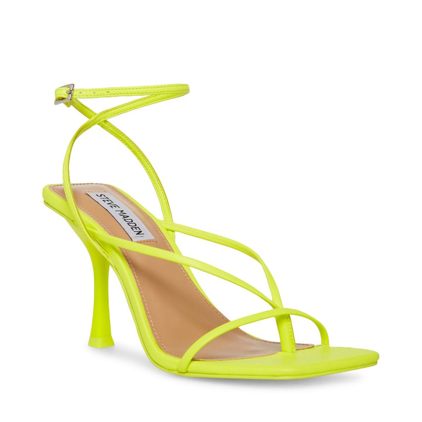 Green Steve Madden Annie Women's Heels Sandals | PH 3156ZPK